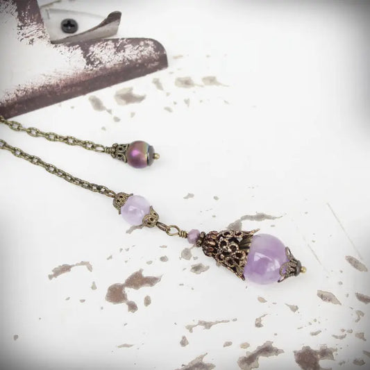 Lavender Amethyst Pendulum | Tranquility & Manifestation