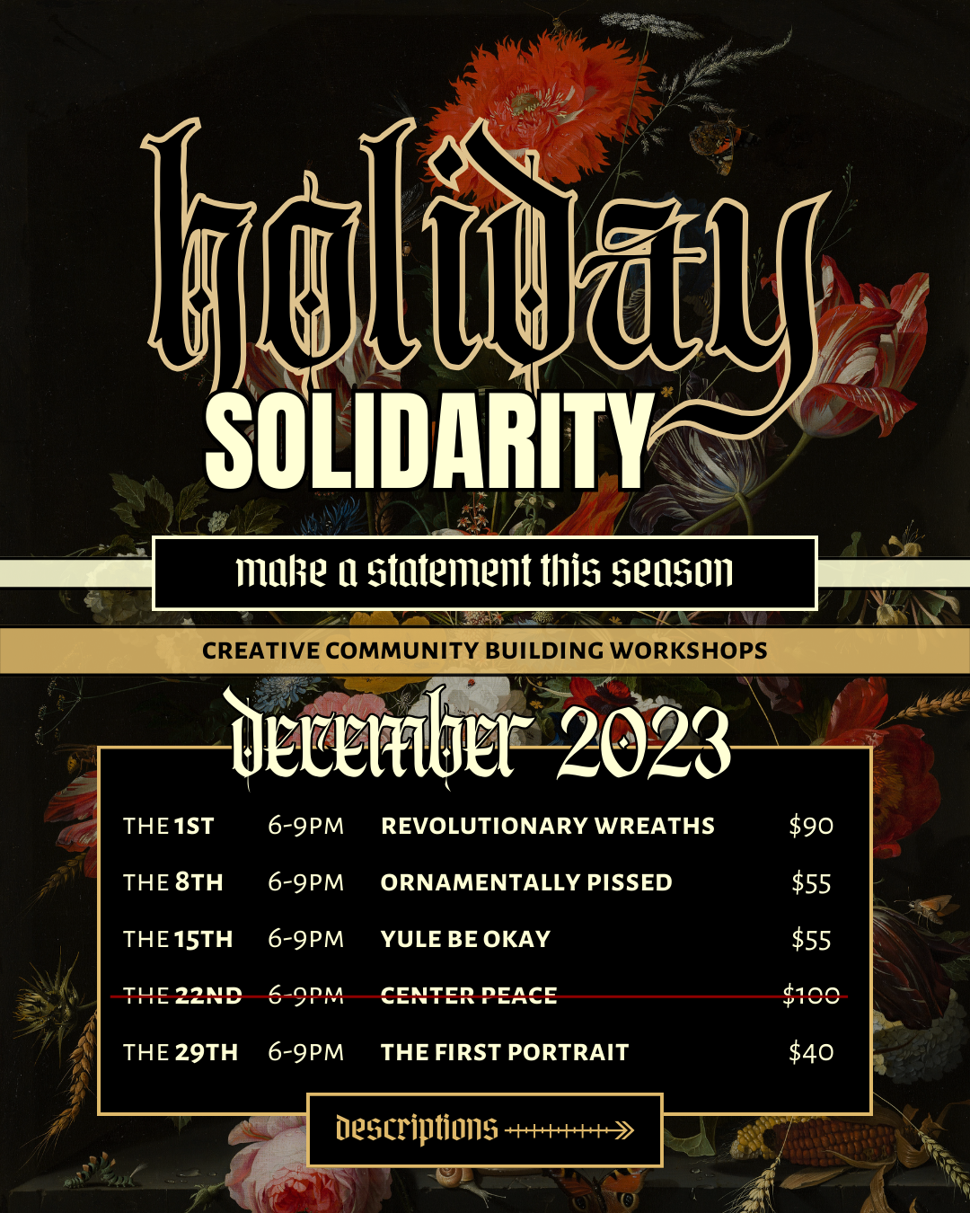Holiday Solidarity Workshops