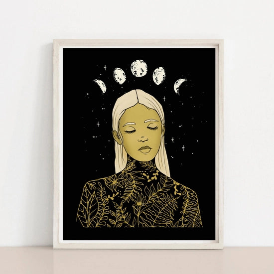 Blossoming Dark Art Print by Meli the Lover