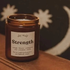Shy Wolf Tarot Candle | Strength