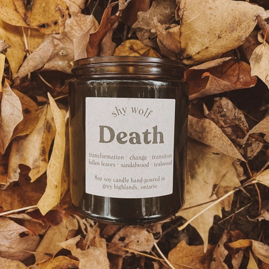 Shy Wolf Tarot Candle | Death