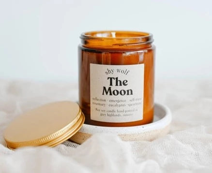Shy Wolf Tarot Candle | The Moon