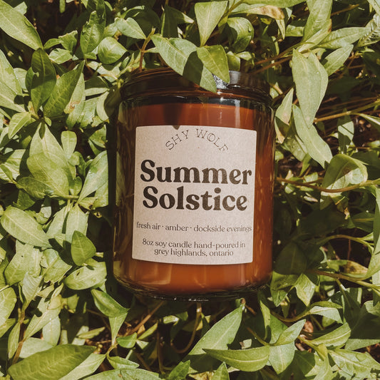 Shy Wolf Tarot Candle | Summer Solstice
